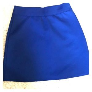 Blue mini skirt